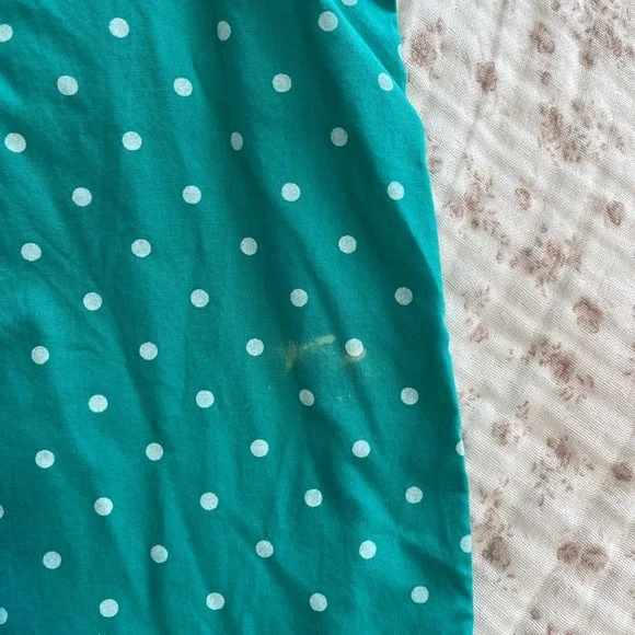 Blair Teal and white polka dot button-up - Picture 6 of 7